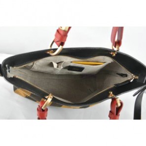 Fendi Pequin Small Shoulder Bag 8BN241 Black