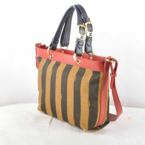 Fendi Pequin Small Shoulder Bag 8BN241 Red