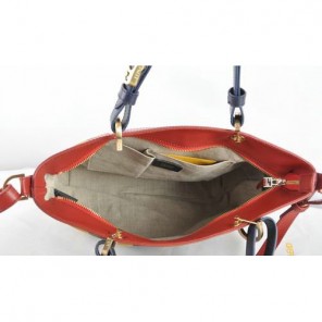 Fendi Pequin Small Shoulder Bag 8BN241 Red