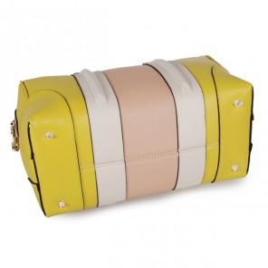 Givenchy Lucrezia Duffel Bag 6233 in Pink with white with Lemon Yellow