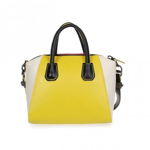 Givenchy Small Antigona Bag Smooth Leather 6362 Yellow&White&Red