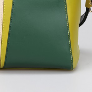 Givenchy Small Antigona Bag Smooth Leather 8887 Light Green&OffWhite