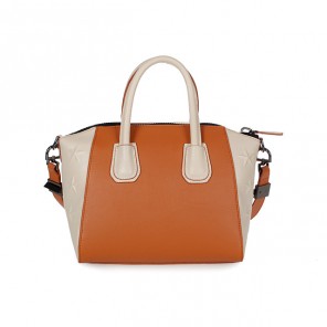 Givenchy mini Antigona Bag Smooth Leather 6360 Earth yellow and Off-White