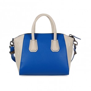 Givenchy mini Antigona Bag Smooth Leather 6360 in Blue with Off-white