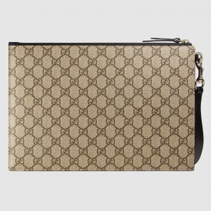 Gucci Bee print GG Supreme pouch 473904 9CD1N 8666