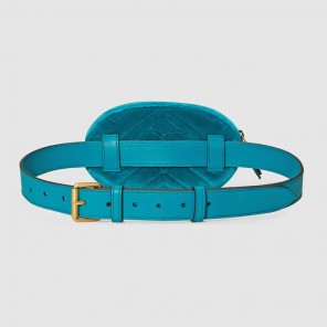 Gucci GG Marmont matelasse velvet belt bag 476434 9FRDT 4462