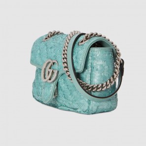 Gucci GG Marmont mini sequin shoulder bag 446744 9SYWP 3367