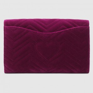 Gucci GG Marmont velvet clutch 498079 9QIRT 5620