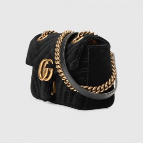 Gucci GG Marmont velvet mini bag 446744 K4D2T 1000