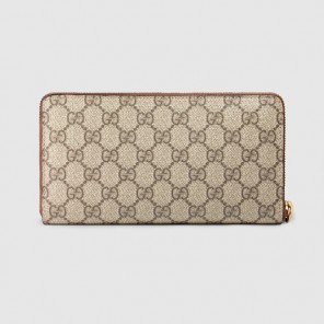 Gucci GG Supreme zip around wallet 410102 KLQHG 8526