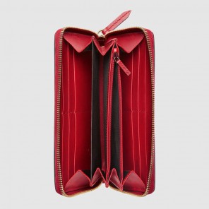 Gucci GG Supreme zip around wallet with Bosco patch 506279 9F27G 9752