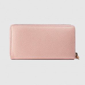 Gucci Leather zip around wallet with butterfly 499363 CAOGT 5969