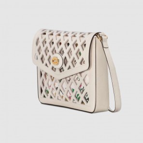 Gucci Medium cutout leather shoulder bag 550138 0ZAAX 8599