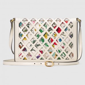 Gucci Medium cutout leather shoulder bag 550138 0ZAAX 8599