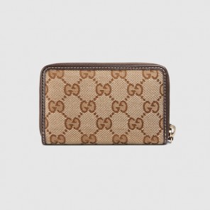 Gucci Original GG card case 255452 FAFXG 9643