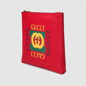 Gucci Print leather medium portfolio 500981 0GDAT 6461
