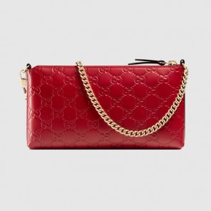 Gucci Signature wrist wallet 428449 CWC1G 6433