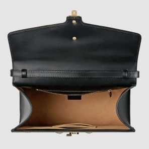 Gucci Sylvie animal studs leather top handle bag 431665 D4ZIX 1060