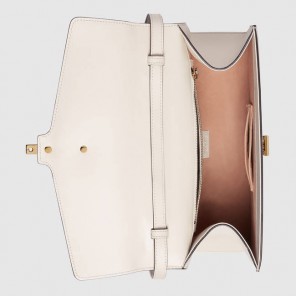 Gucci Sylvie embroidered leather top handle bag 431665 CVL6G 8406