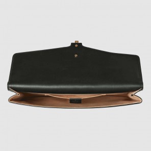 Gucci Sylvie leather maxi clutch 477630 DRWNG 1060