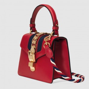 Gucci Sylvie leather mini bag 470270 D4ZAG 8457