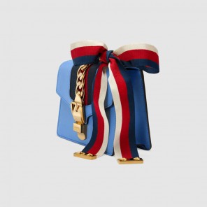 Gucci Sylvie leather mini chain bag 431666 CVLEG 4367