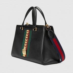 Gucci Sylvie leather top handle bag 453790 DSVKG 8638