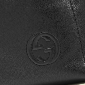 Gucci black leather backpack 322061 A7MRN 1000