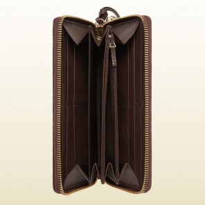 Gucci bree guccissima leather zip around wallet