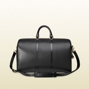 Gucci bright diamante leather medium duffel