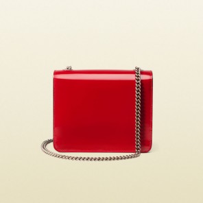 Gucci interlocking polished leather shoulder bag