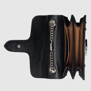 Gucci interlocking polished leather shoulder bag