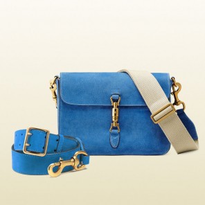 Gucci jackie soft suede shoulder bag