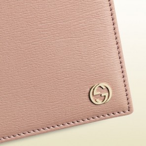 Gucci leather chain wallet