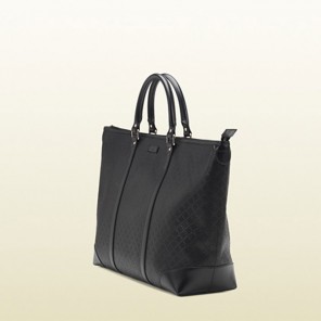 Gucci medium black diamante leather top handle tote 309413 AIZ1G 1000