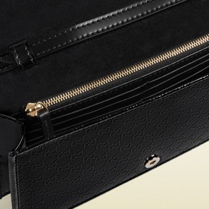 Gucci nice GG microguccissima patent leather wallet with strap