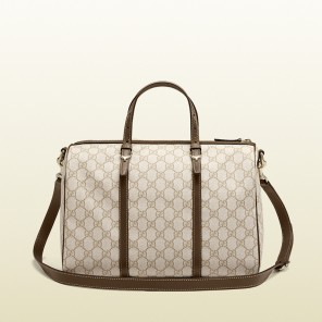 Gucci nice GG supreme canvas boston bag