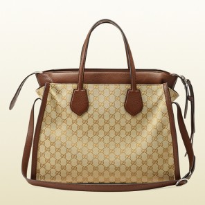 Gucci ramble original GG canvas layered tote