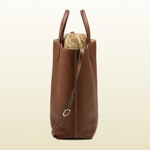 Gucci ramble reversible leather tote and original GG canvas tote