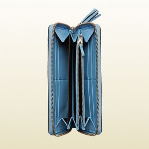 Gucci soho crocodile zip around wallet