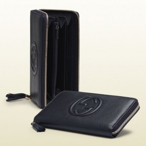 Gucci soho leather zip around wallet