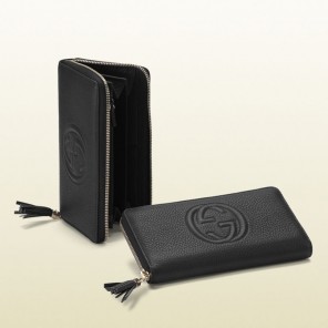 Gucci soho leather zip around wallet