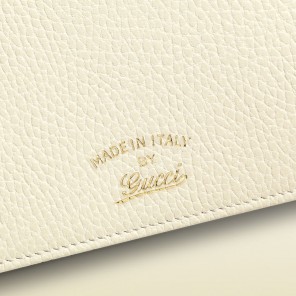 Gucci swing leather wallet with strap