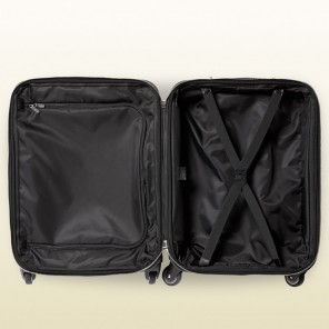 Gucci techno fabric wheeled carry-on suitcase 368778 KWT5N 1060