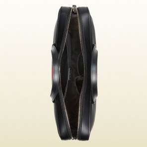 Gucci web band canvas slim briefcase 387102 KWT7N 1060