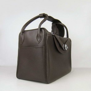 Hermes Lindy 34CM Shoulder Bag Dark Coffee H1056