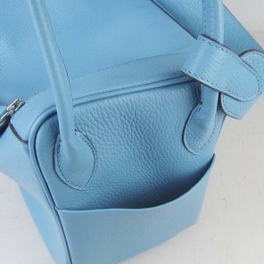 Hermes Lindy 34CM Shoulder Bag Light blue H1056