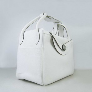 Hermes Lindy 34CM Shoulder Bag white H1056
