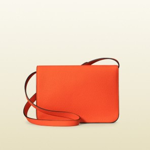 Jackie soft leather flap shoulder bag