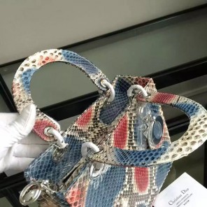Lady Dior Bag Python leather D1655